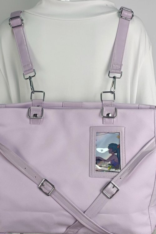 Ribbon Ita Backpack with Clear Window and Included Insert for Plushies and Pins