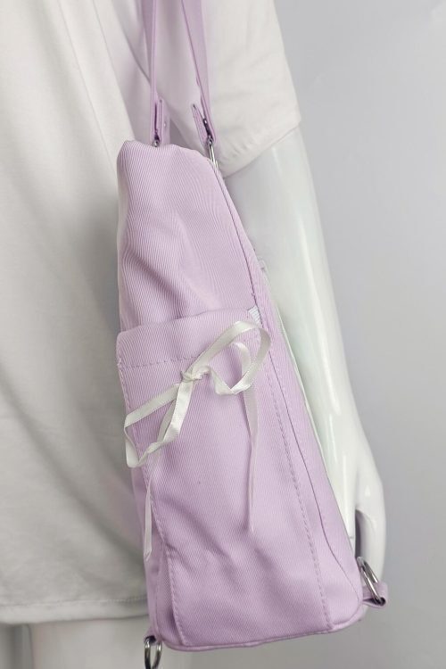 Ribbon Ita Backpack with Clear Window and Included Insert for Plushies and Pins