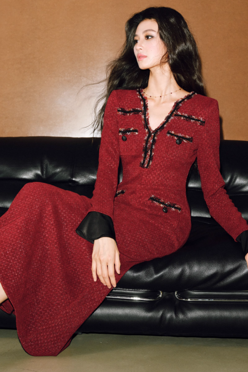 Ribbon Waist Tail Dress