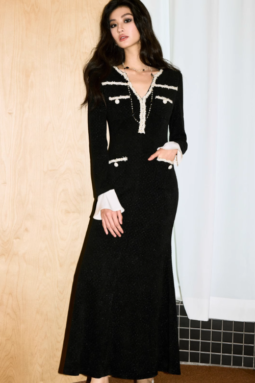 Ribbon Waist Tail Dress