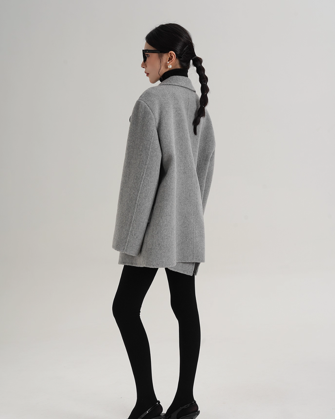 Rose Motif Wool Jacket / Cami Knit Dress Rose Motif Wool Jacket / Cami Knit Dress