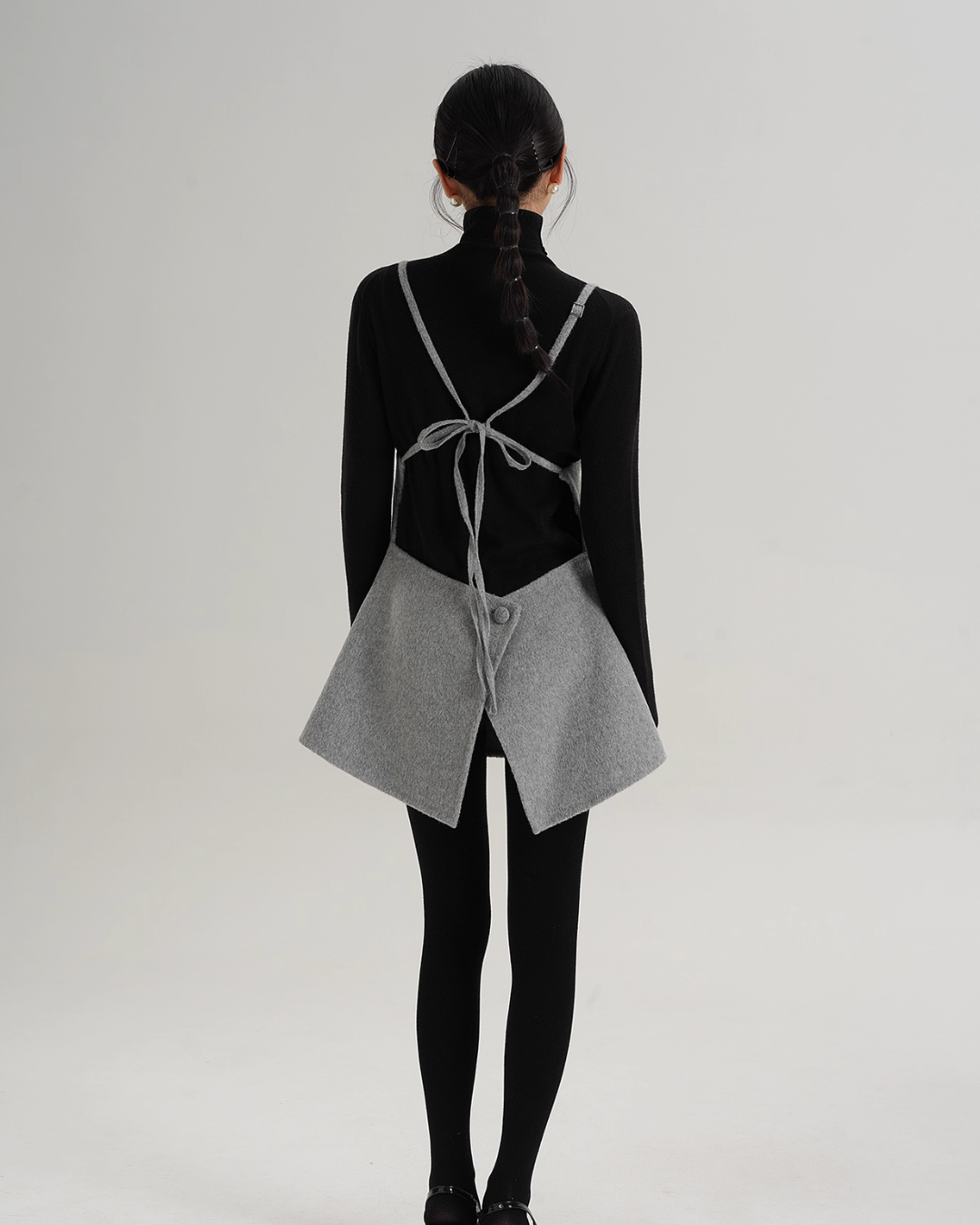 Rose Motif Wool Jacket / Cami Knit Dress Rose Motif Wool Jacket / Cami Knit Dress