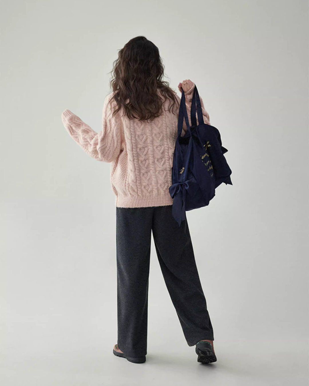 Round Neck Cable Knit Top Round Neck Cable Knit Top