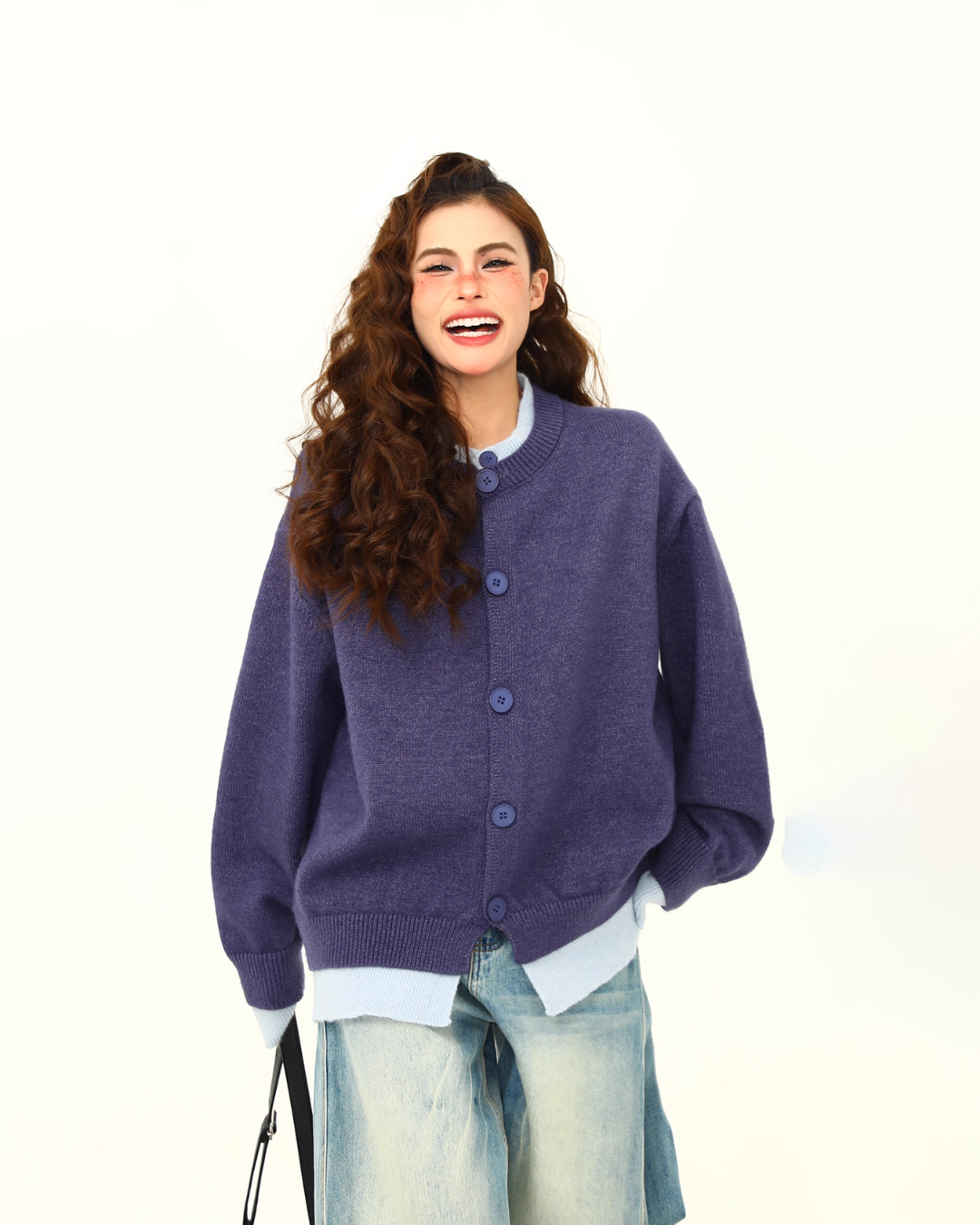 Round Neck Knit Cardigan Round Neck Knit Cardigan