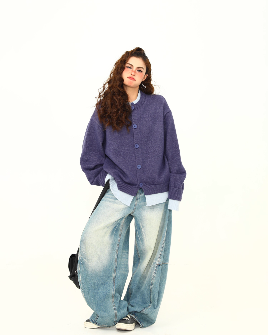 Round Neck Knit Cardigan Round Neck Knit Cardigan