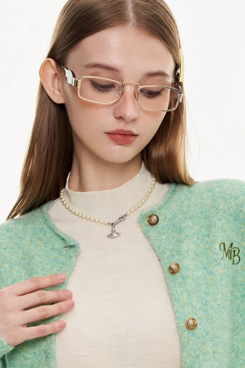 Round Neck Knit Cardigan