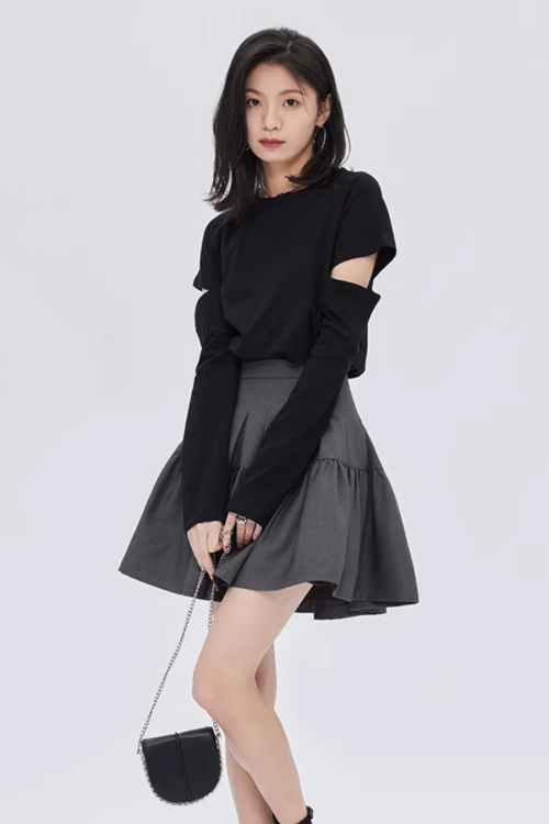 Round Neck Long Sleeve T-Shirt