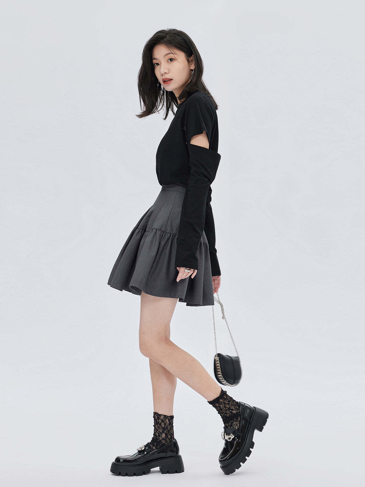 Round Neck Long Sleeve T-Shirt Round Neck Long Sleeve T-Shirt