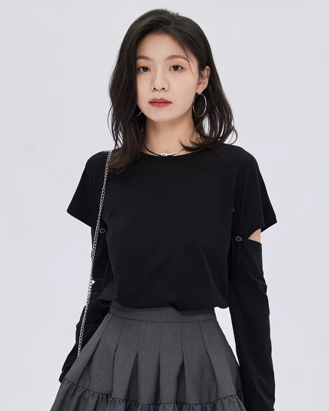 Round Neck Long Sleeve T-Shirt Round Neck Long Sleeve T-Shirt