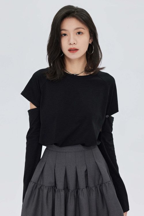 Round Neck Long Sleeve T-Shirt