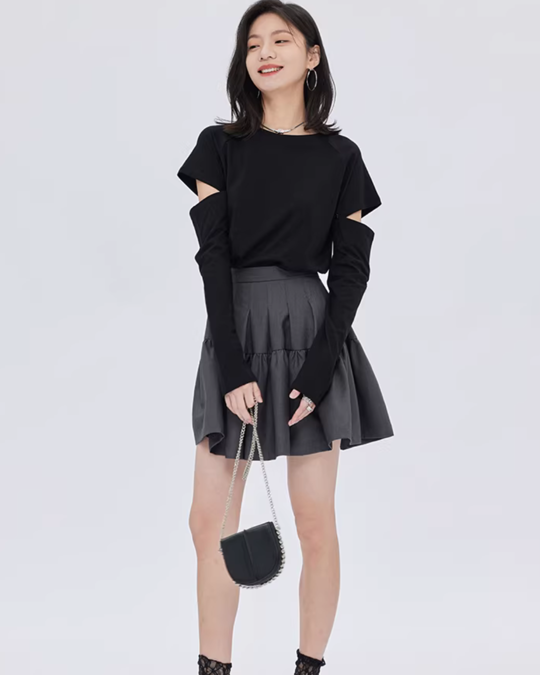 Round Neck Long Sleeve T-Shirt Round Neck Long Sleeve T-Shirt