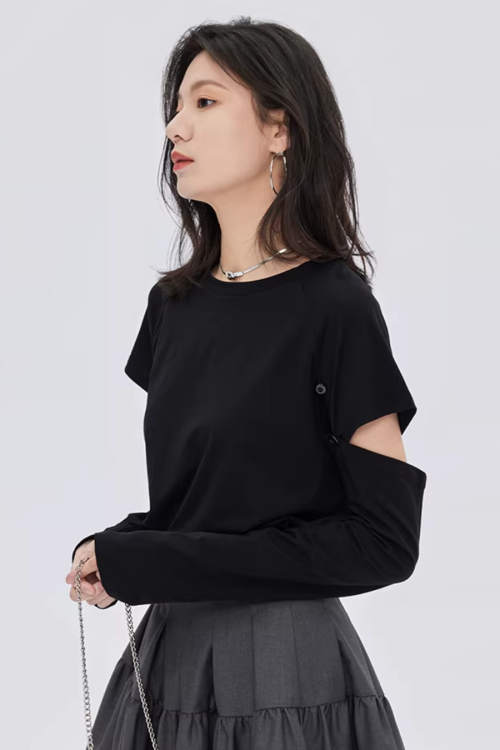 Round Neck Long Sleeve T-Shirt