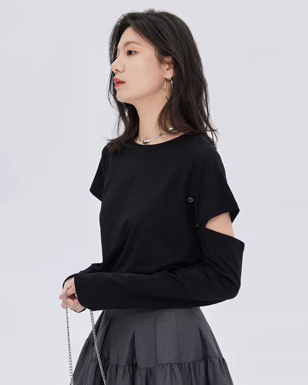 Round Neck Long Sleeve T-Shirt Round Neck Long Sleeve T-Shirt