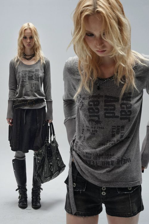 Round Neck Punk T-Shirt