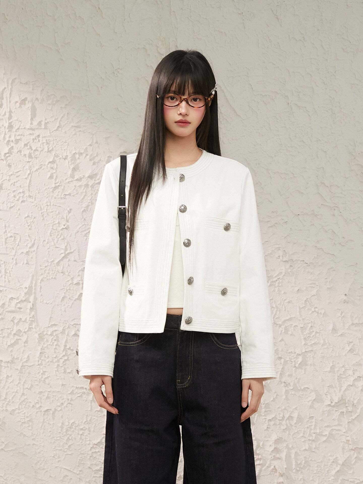 Round Neck Short Jacket Round Neck Short Jacket