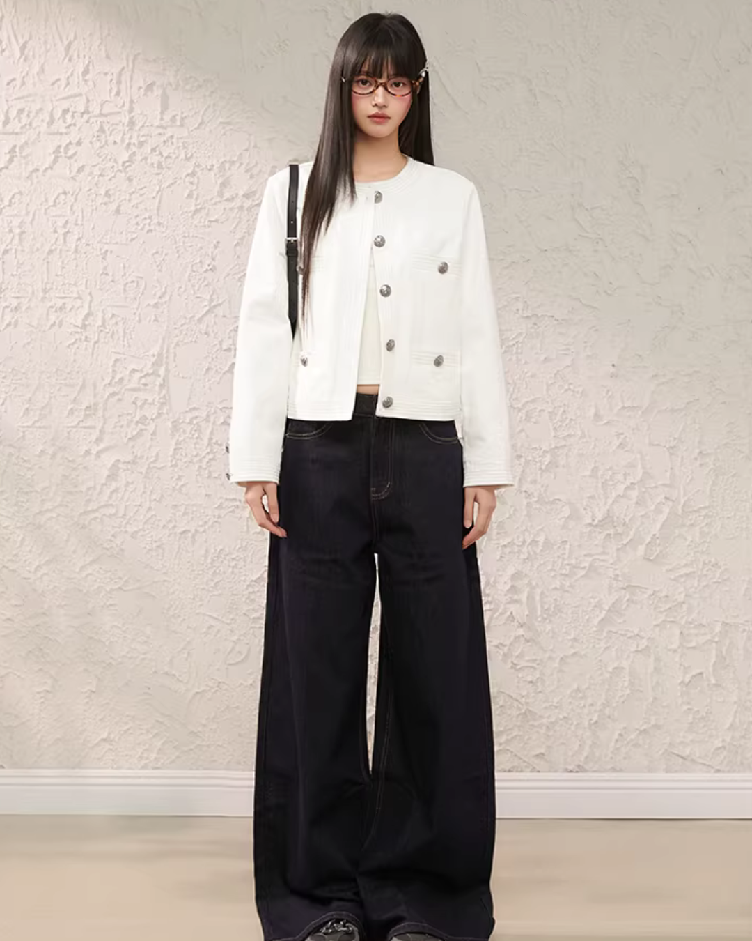 Round Neck Short Jacket Round Neck Short Jacket