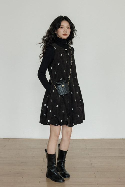 Round Neck Vest Dress