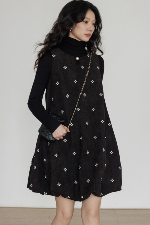 Round Neck Vest Dress