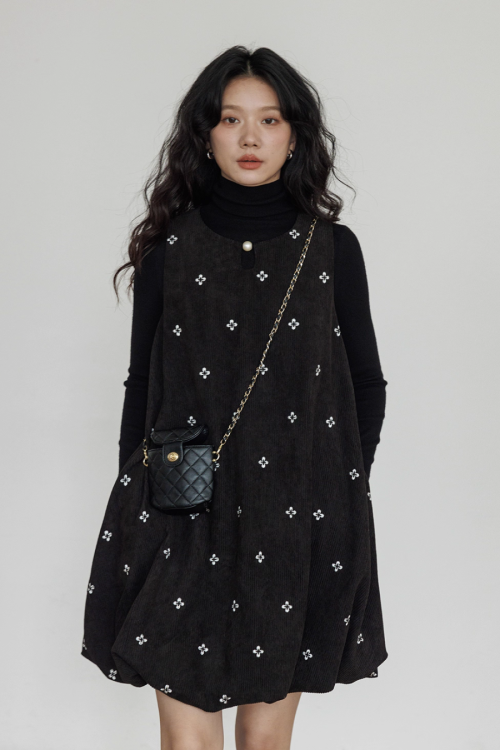 Round Neck Vest Dress