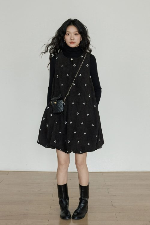 Round Neck Vest Dress