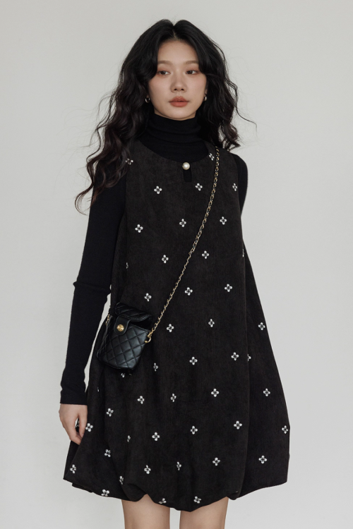 Round Neck Vest Dress