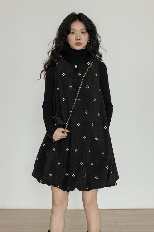 Round Neck Vest Dress