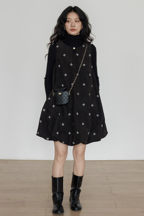 Round Neck Vest Dress