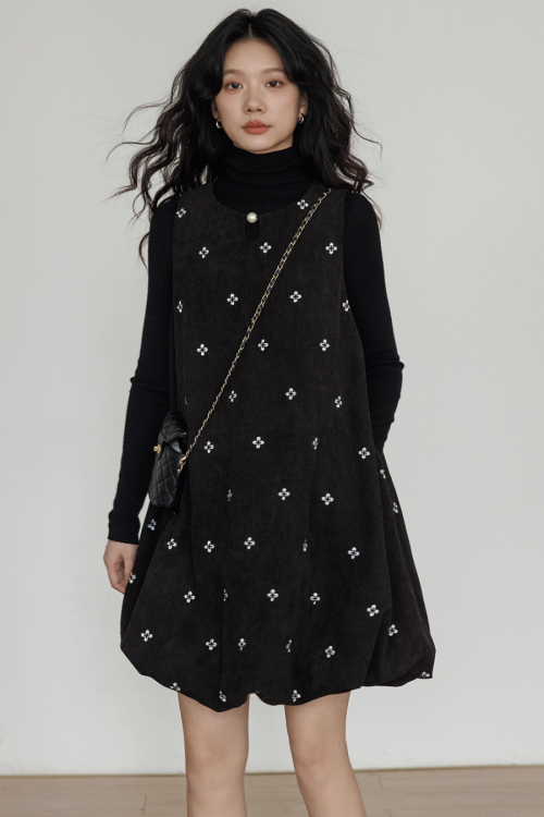 Round Neck Vest Dress