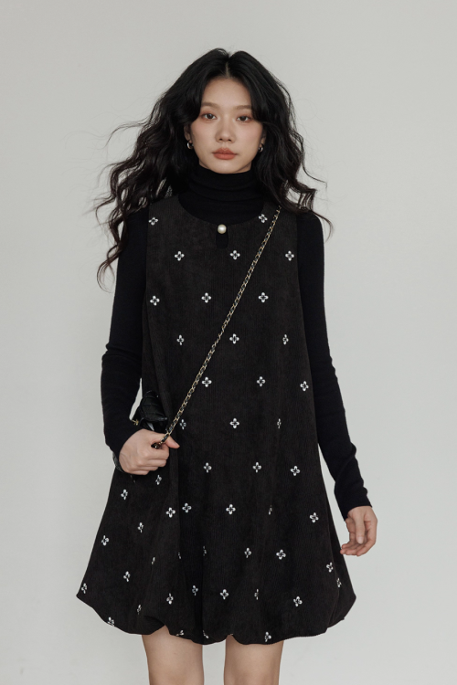 Round Neck Vest Dress