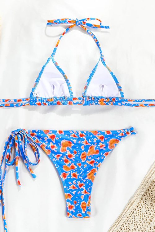 Ruched Triangle Bikini Set