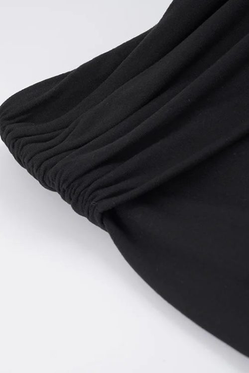 Ruched Waist Midi Skirt