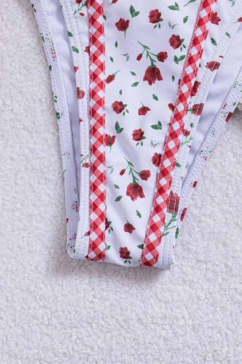 Ruffle Trim Bikini Set