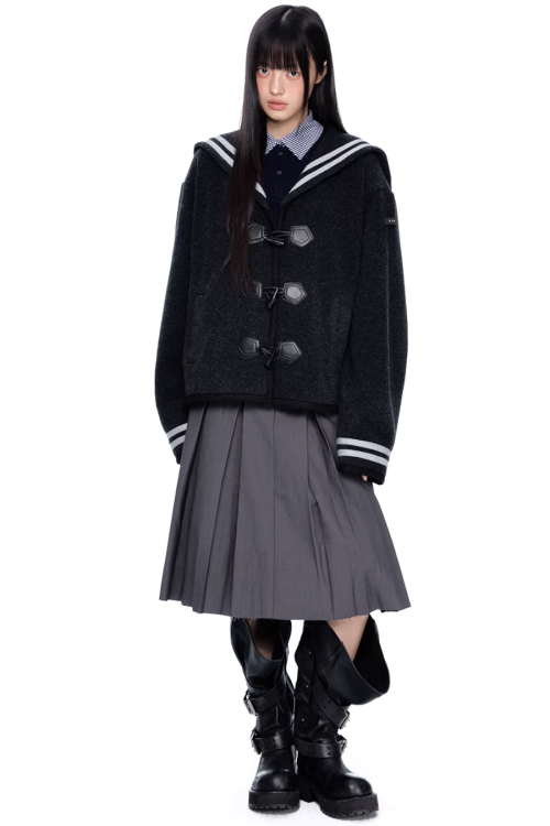 Sailor Collar Duffle Coat