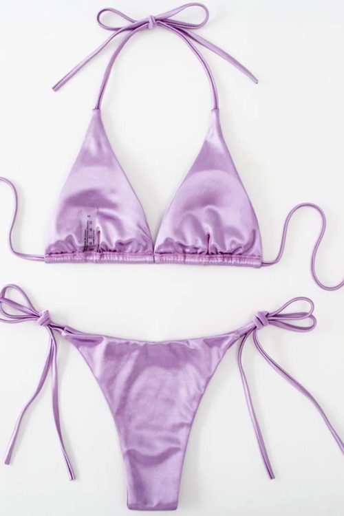 Satin Bikini Set