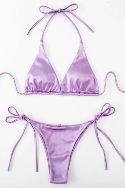 Satin Bikini Set