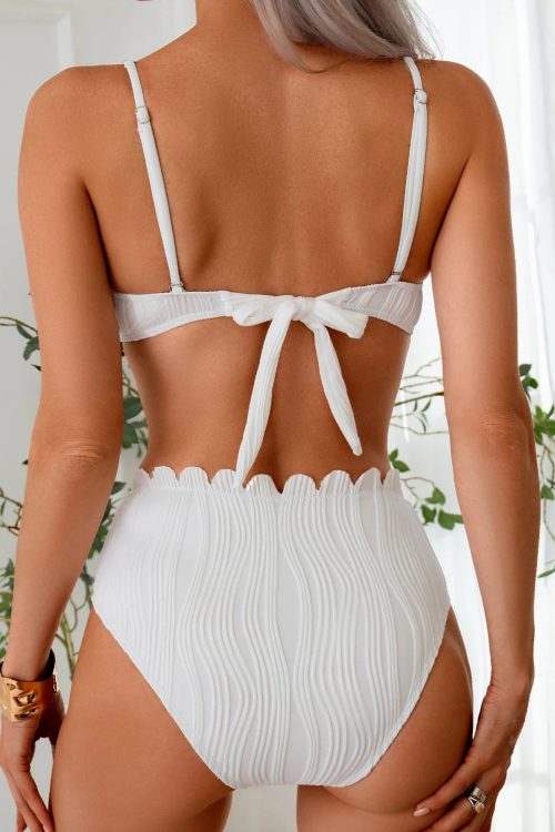 Scallop Trim Bikini Set