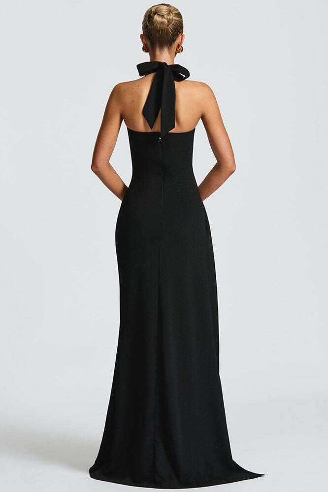 Sexy Backless High Slit Bodycon Maxi Dress Sexy Backless High Slit Bodycon Maxi Dress