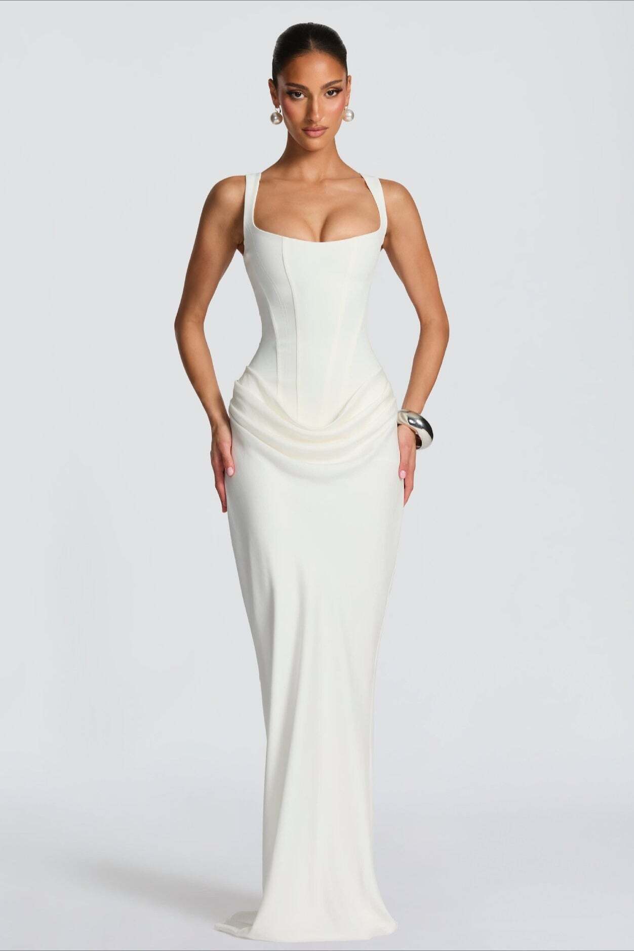 Sexy Slim Cami Solid Tie Back Reception Dress Sexy Slim Cami Solid Tie Back Reception Dress