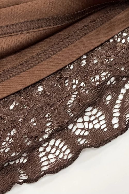 Sheer Lace Mini Dress