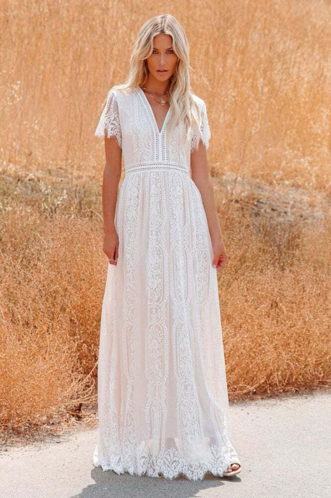 Sheer V Neck Bodycon Maxi Dress