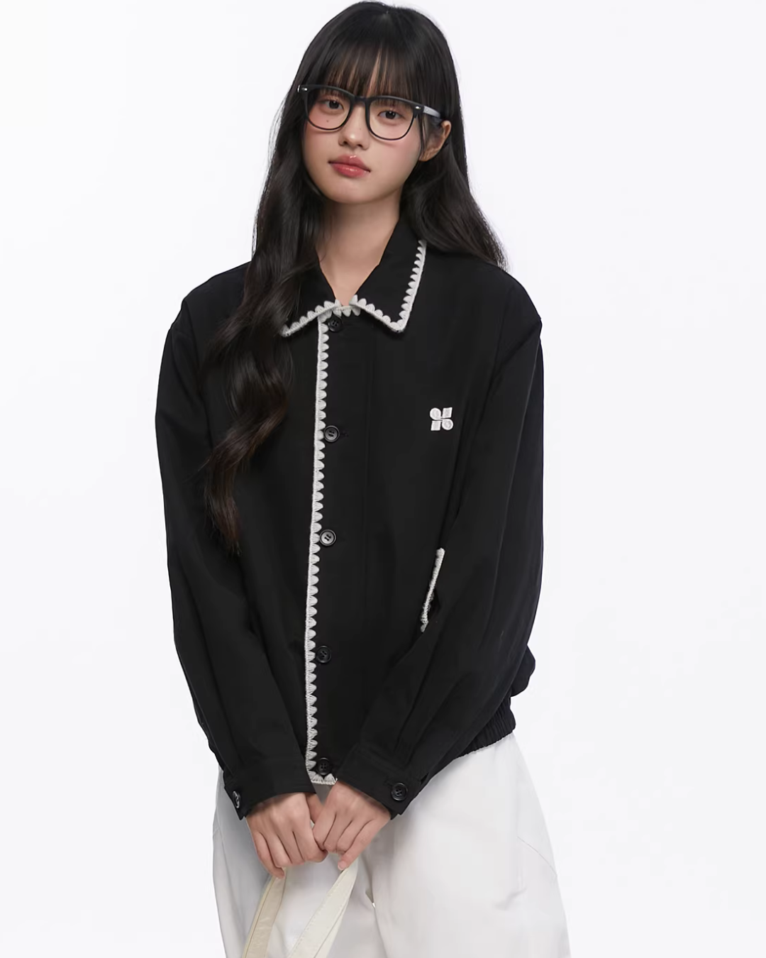 Shell Embroidered Harrington Jacket Shell Embroidered Harrington Jacket