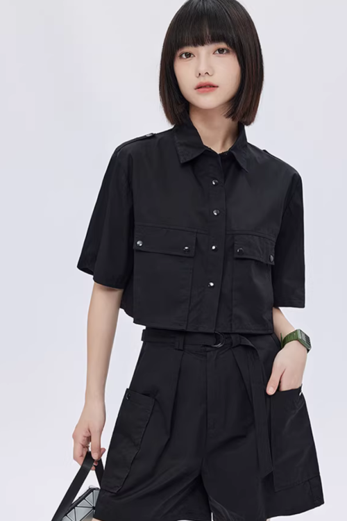 Short Short-Sleeve Shirt