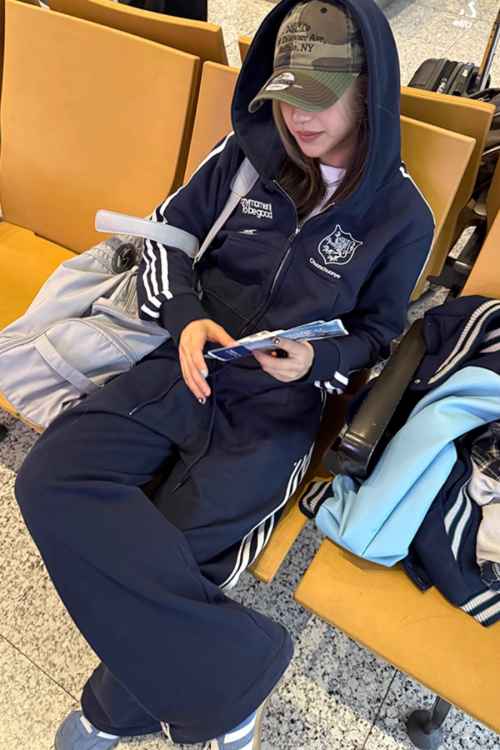 Sideline Cropped Zip Hoodie