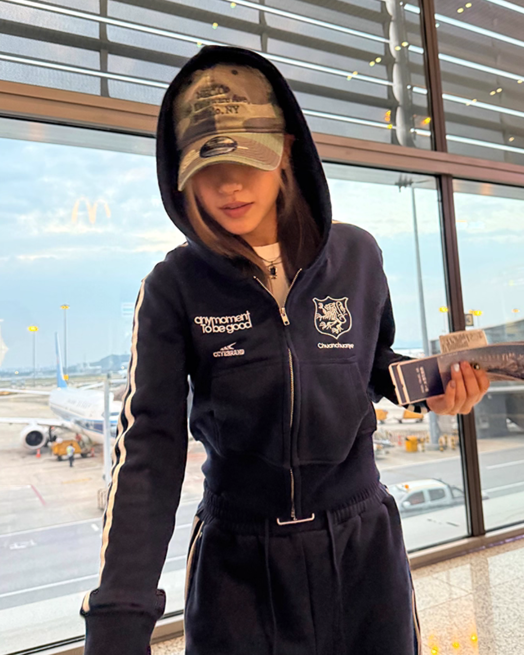 Sideline Cropped Zip Hoodie Sideline Cropped Zip Hoodie