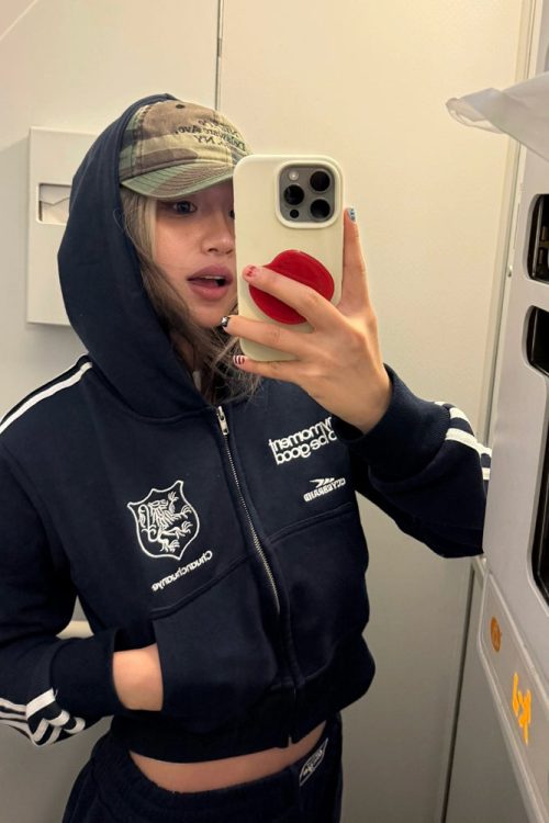 Sideline Cropped Zip Hoodie