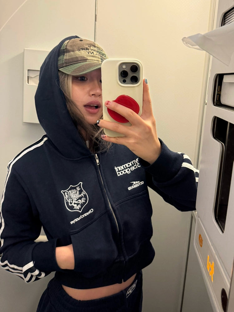 Sideline Cropped Zip Hoodie Sideline Cropped Zip Hoodie