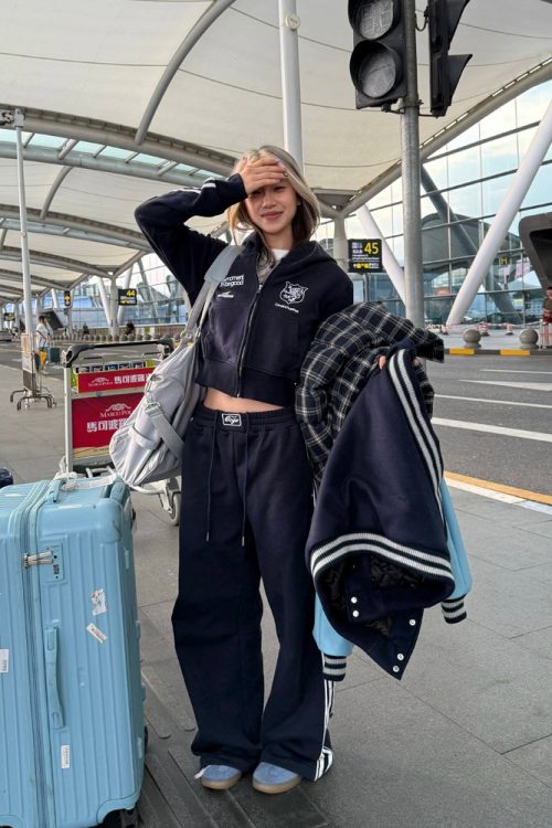 Sideline Cropped Zip Hoodie