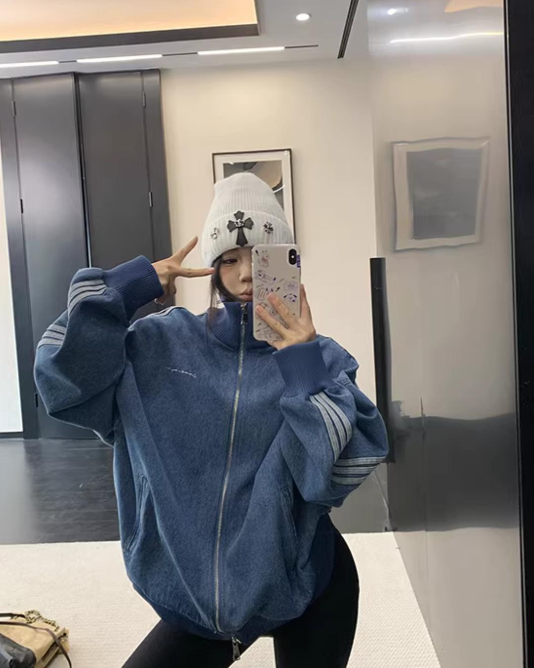 Sideline Denim Track Jacket Sideline Denim Track Jacket