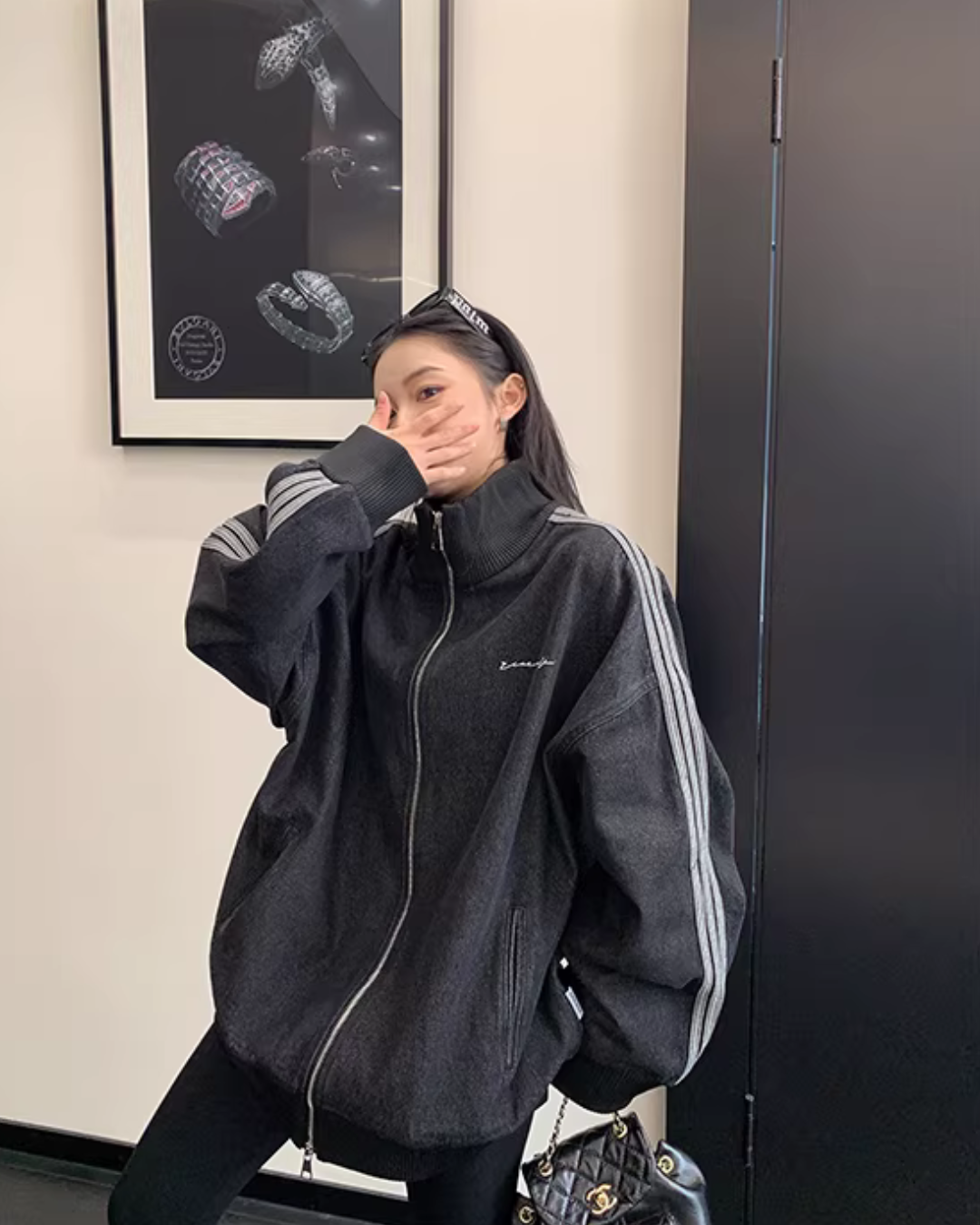 Sideline Denim Track Jacket Sideline Denim Track Jacket