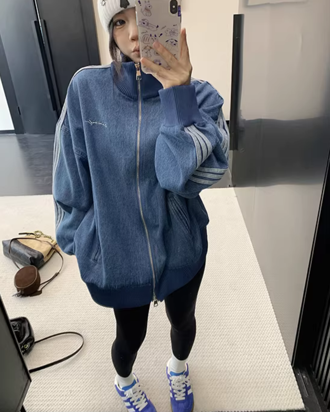 Sideline Denim Track Jacket Sideline Denim Track Jacket